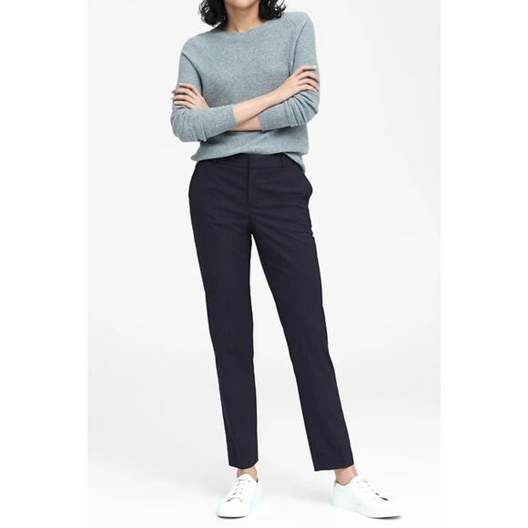 Banana Republic - RYAN SLIM STRAIGHT PINSTRIPE PANT / 6R - Picture 1 of 9